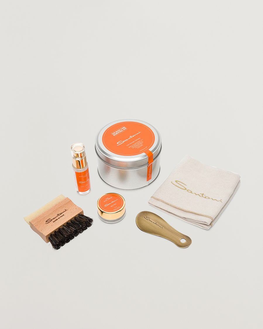 Heren | Santoni Shoe Care Survival Kit Metal | Santoni | Shoe Care Survival Kit Metal