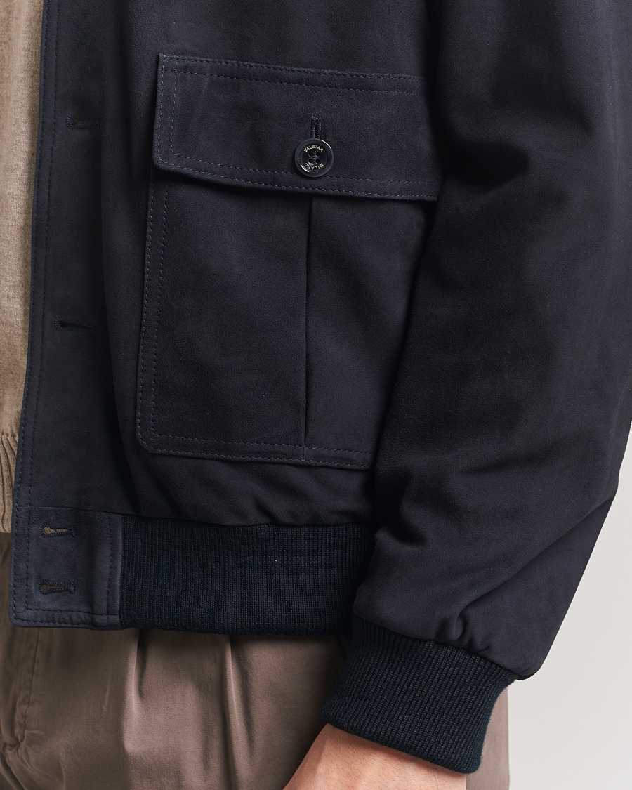 Heren | Jassen | Valstar | Valstarino Suede Jacket Navy