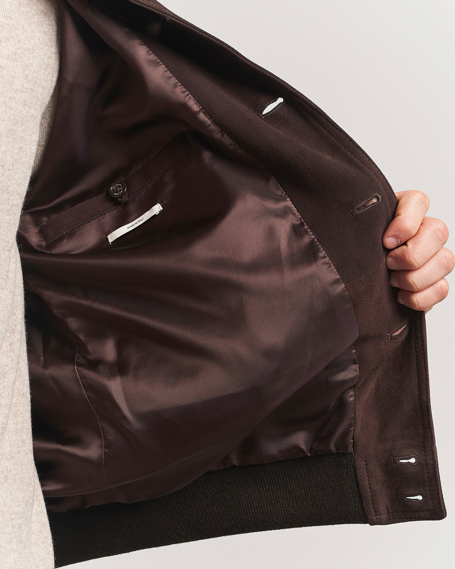 Heren | Jassen | Valstar | Valstarino Suede Jacket Dark Brown