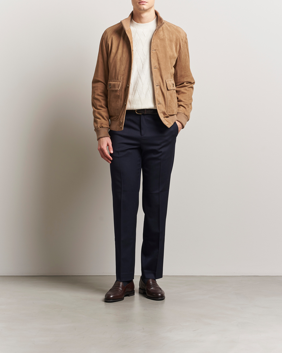 Homme | Manteaux Et Vestes | Valstar | Valstarino Suede Jacket Arachide