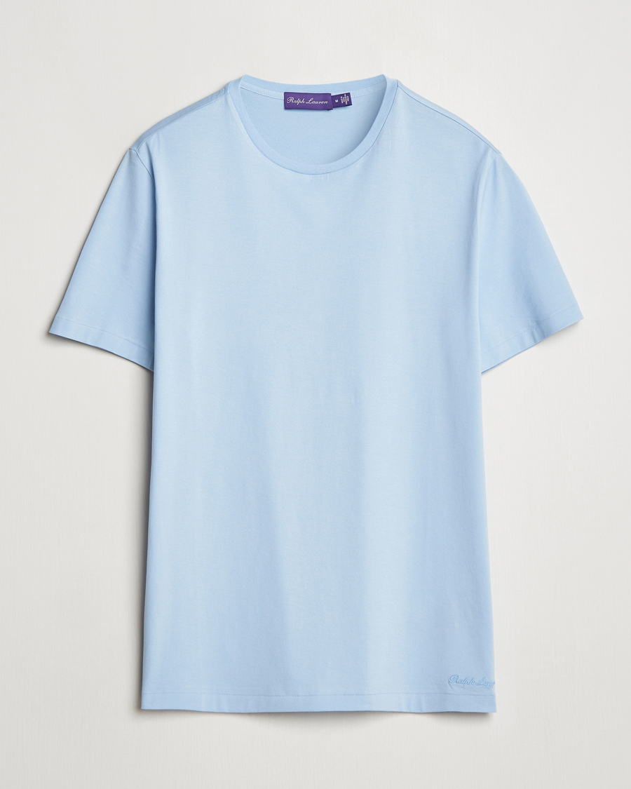 Heren | T-shirts | Ralph Lauren Purple Label | Short Sleeve T-Shirt Chambray
