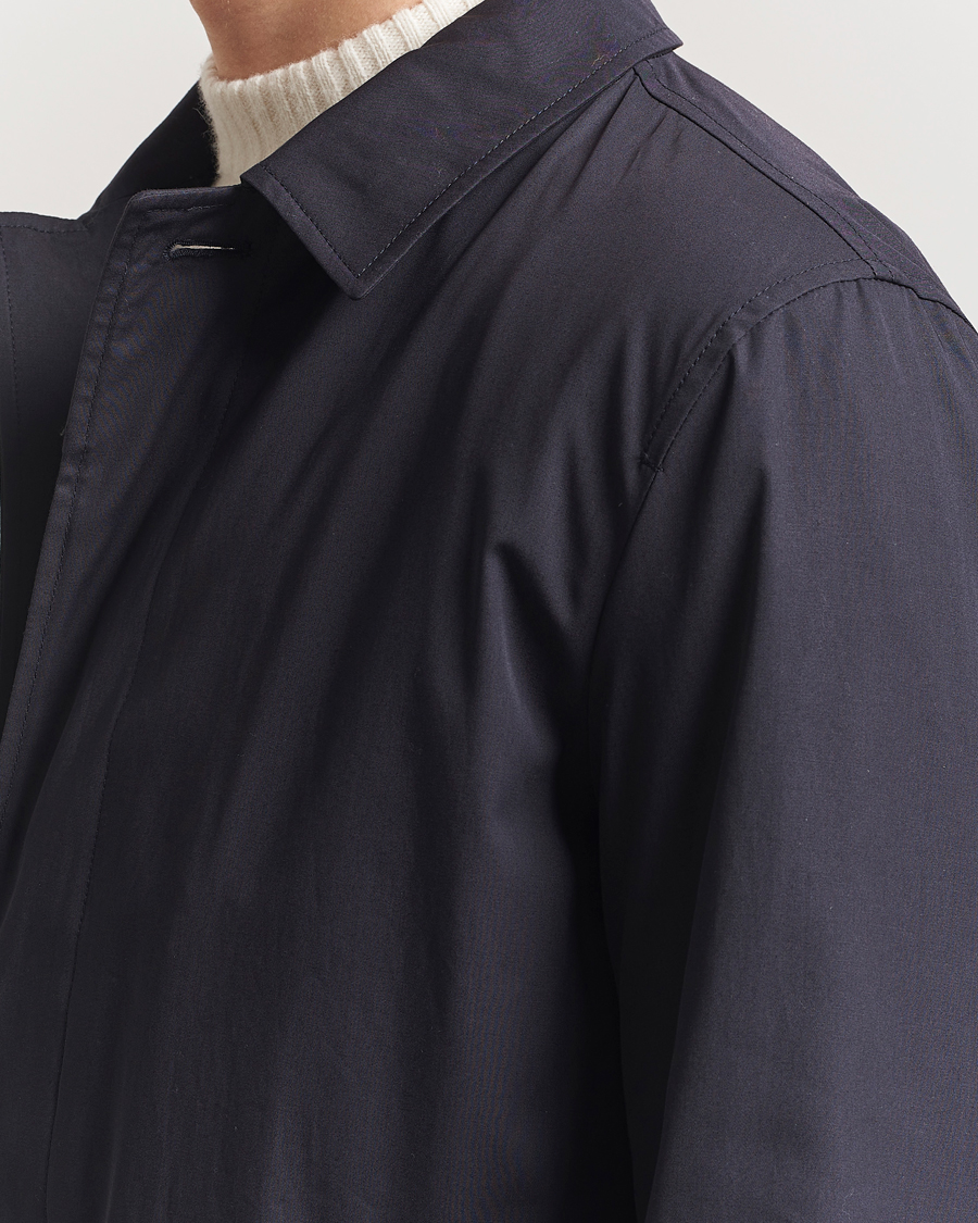 Homme | Manteaux Et Vestes | Herno | Cotton Car Coat Navy
