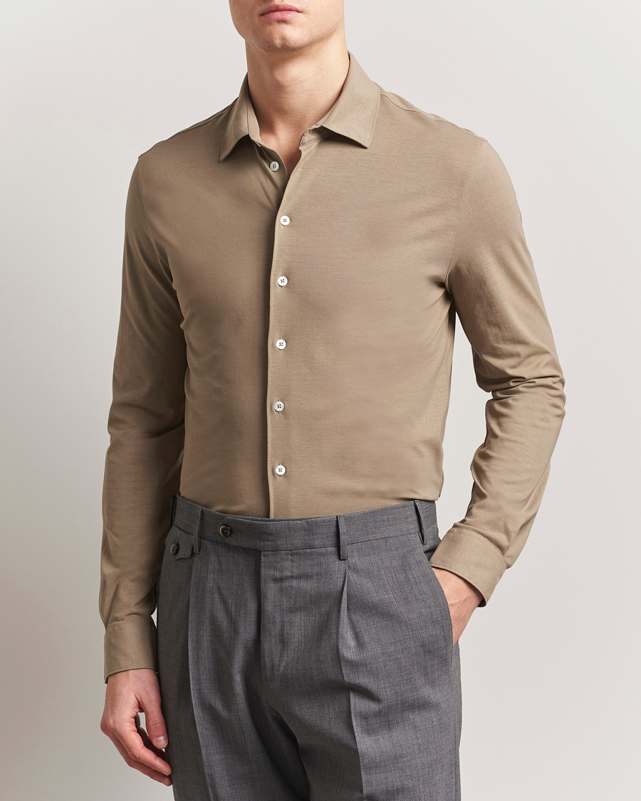 Homme | Chemises | Herno | Cotton Crepe Shirt Olive