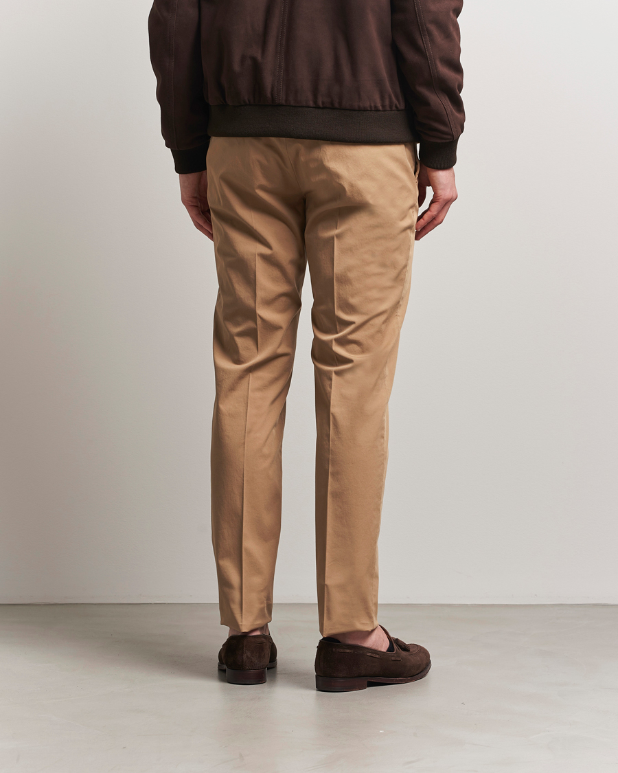 Heren | Broeken | Incotex | Slim Fit Comfort Chinos Beige