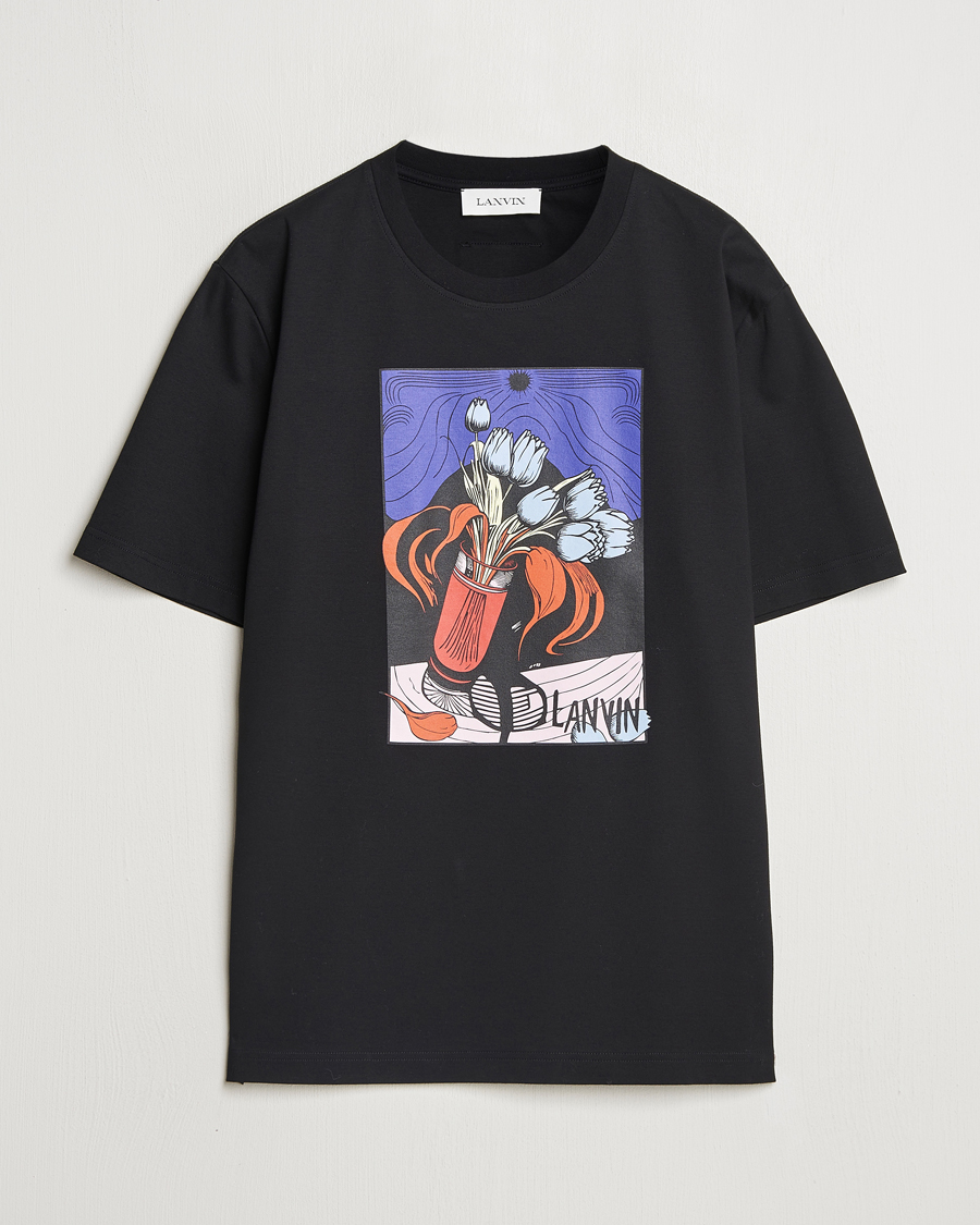 Heren | T-shirts | Lanvin | Vase Print T-Shirt Black