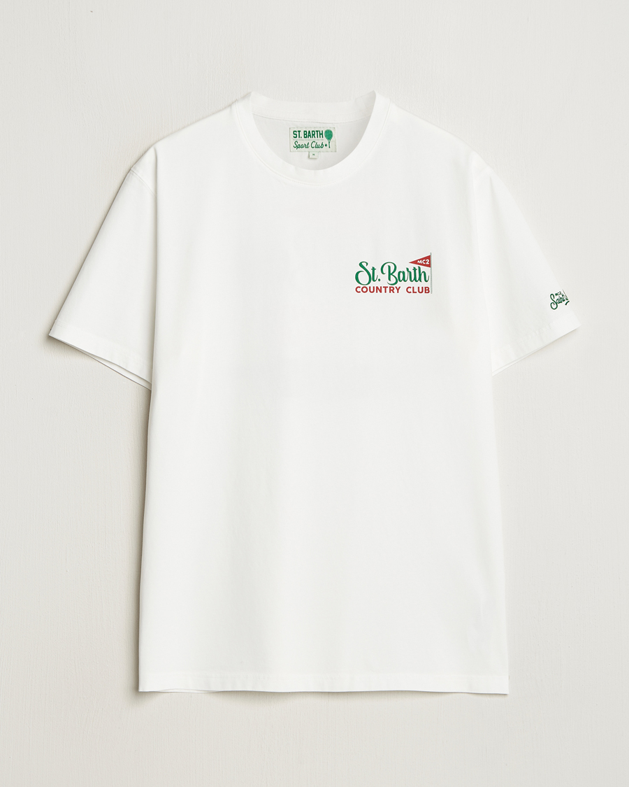 Homme | T-shirts | MC2 Saint Barth | Printed Cotton T-Shirt Country Golf