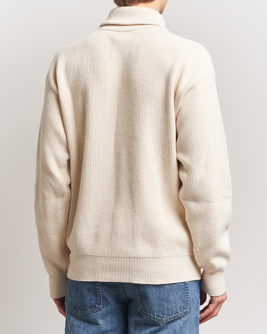 Heren | Truien | Jil Sander | Rib Full Zip Cardigan Porcelain