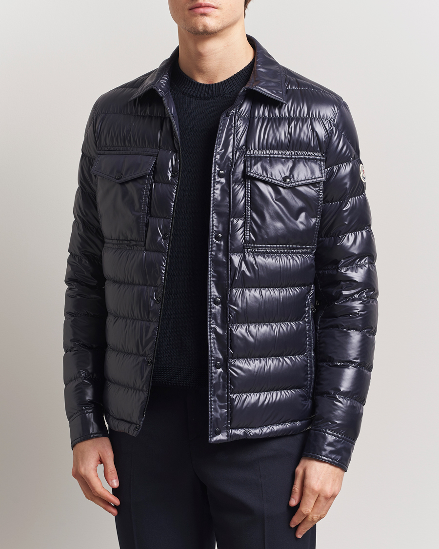 Heren | Jassen | Moncler | Chambly Down Shirt Jacket Navy