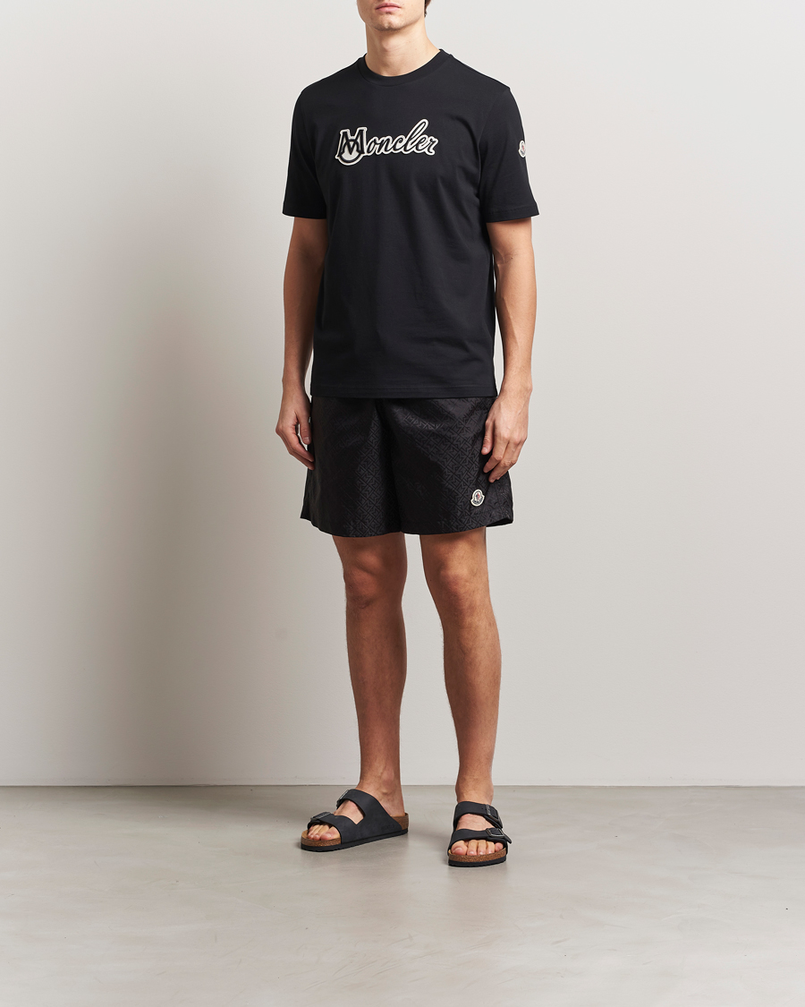 Heren | Zwembroek | Moncler | Monogram Swim Shorts Black