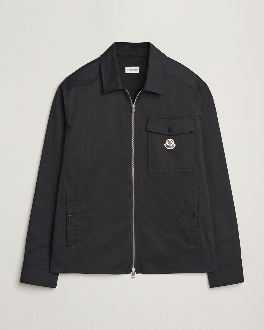 Homme | Chemises | Moncler | Zip Overshirt Black
