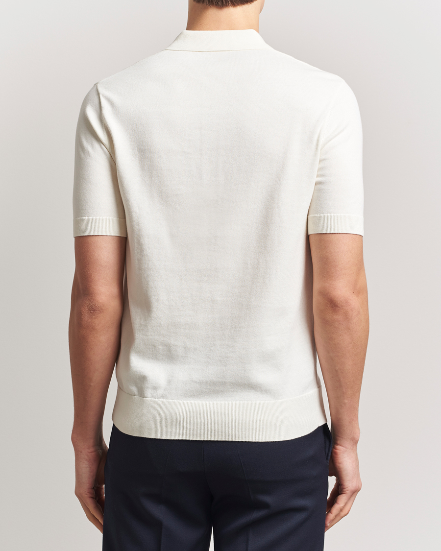 Heren | Polo's | Fred Perry | Paneled Knitted Polo Light Ecru