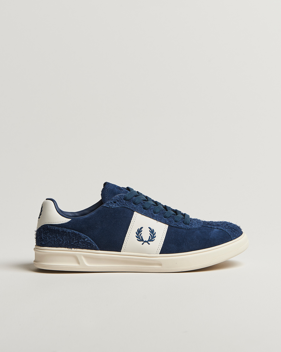 Homme | Fred Perry B4 Suede Sneaker Tennis Blue | Fred Perry | B4 Suede Sneaker Tennis Blue