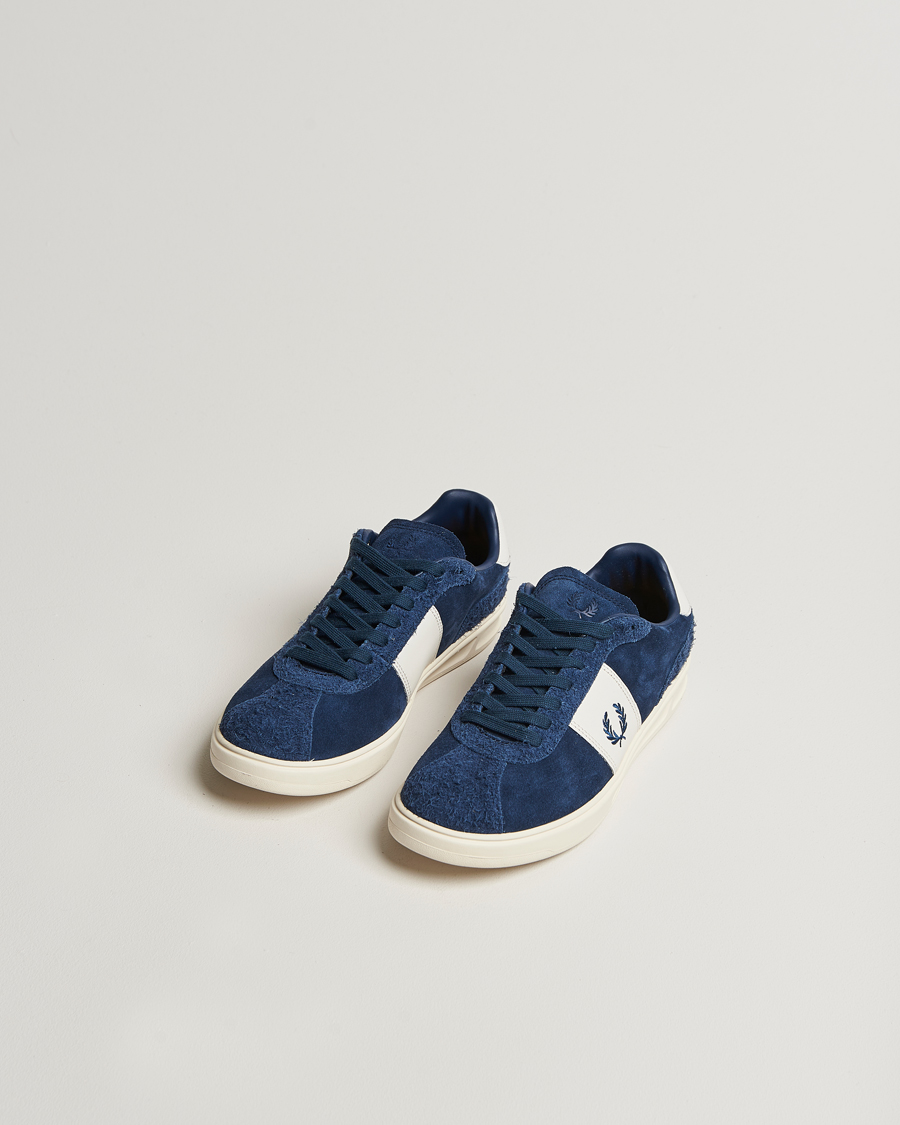 Homme | Fred Perry B4 Suede Sneaker Tennis Blue | Fred Perry | B4 Suede Sneaker Tennis Blue
