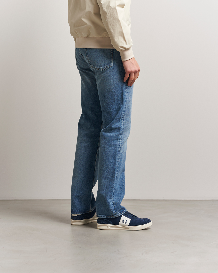 Homme | Fred Perry B4 Suede Sneaker Tennis Blue | Fred Perry | B4 Suede Sneaker Tennis Blue