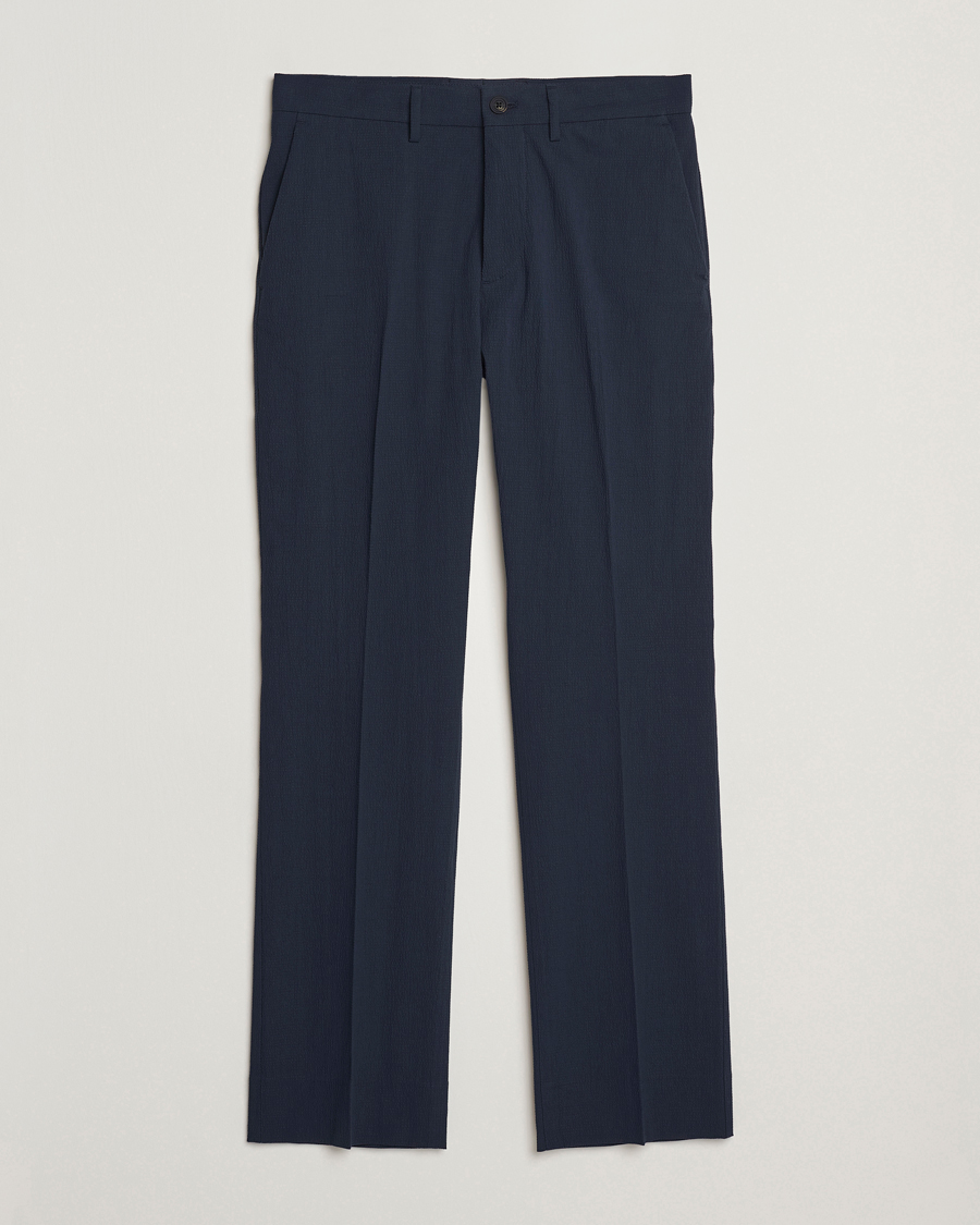 Homme | Pantalons | J.Lindeberg | Dropper Seersucker Pants Navy