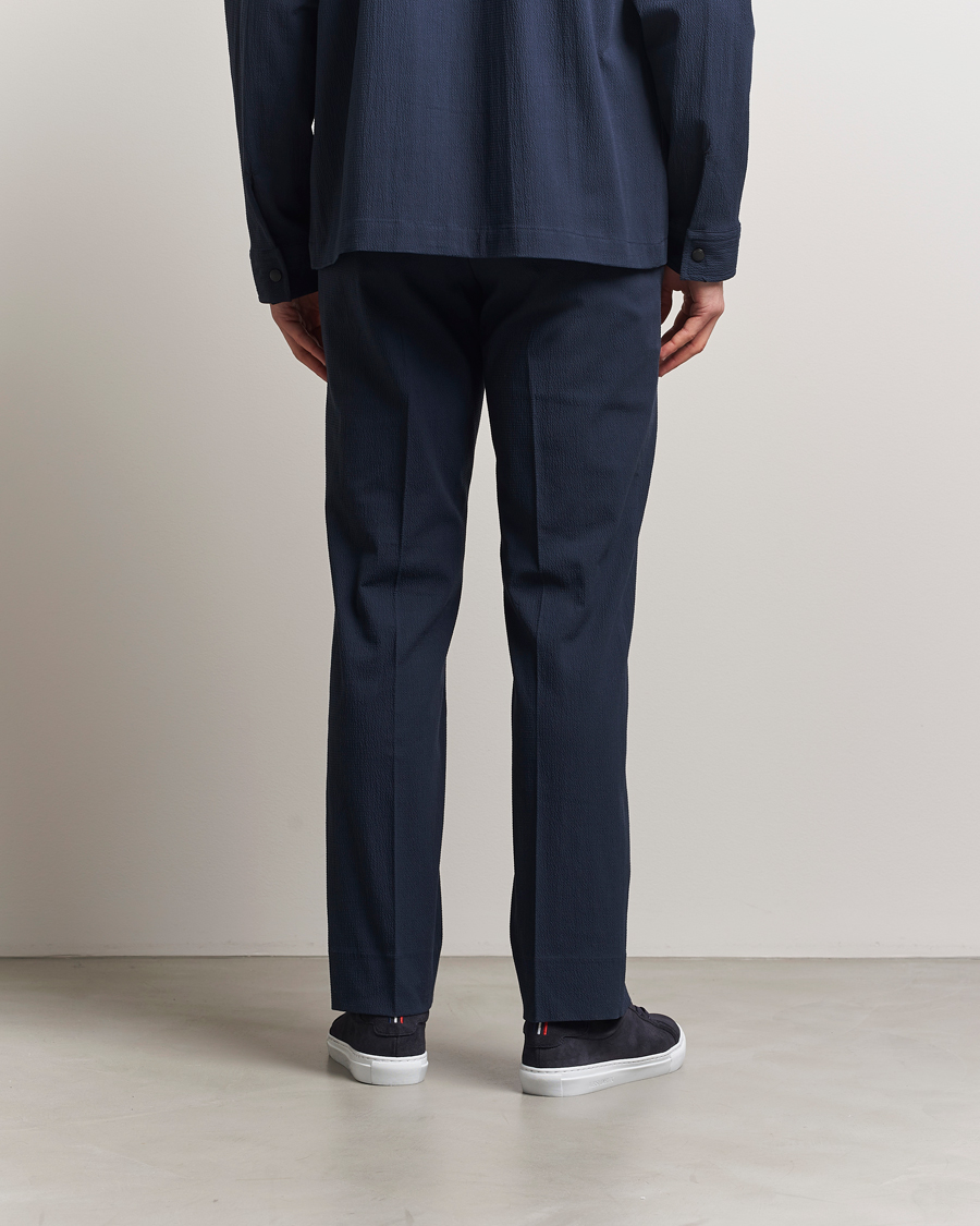 Homme | Pantalons | J.Lindeberg | Dropper Seersucker Pants Navy