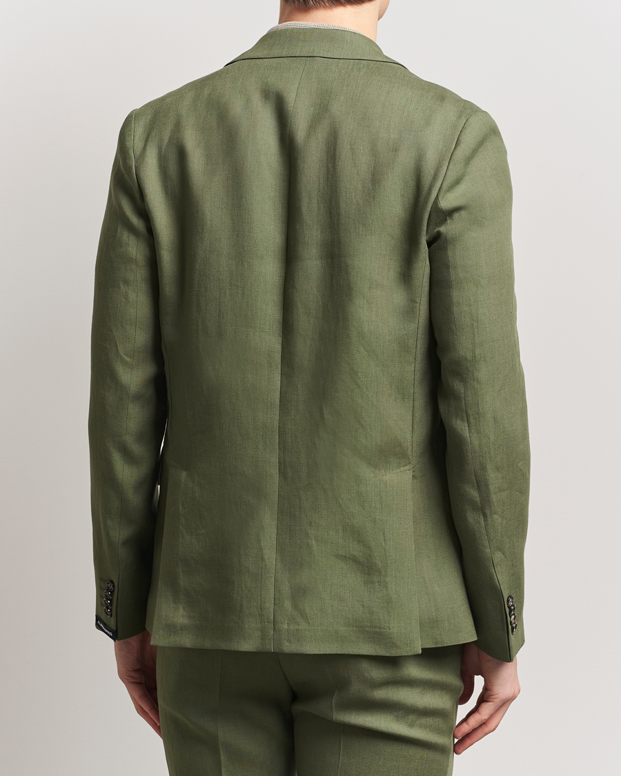 Heren | Blazers | J.Lindeberg | Elton Unlined Super Linen Blazer Olivinie