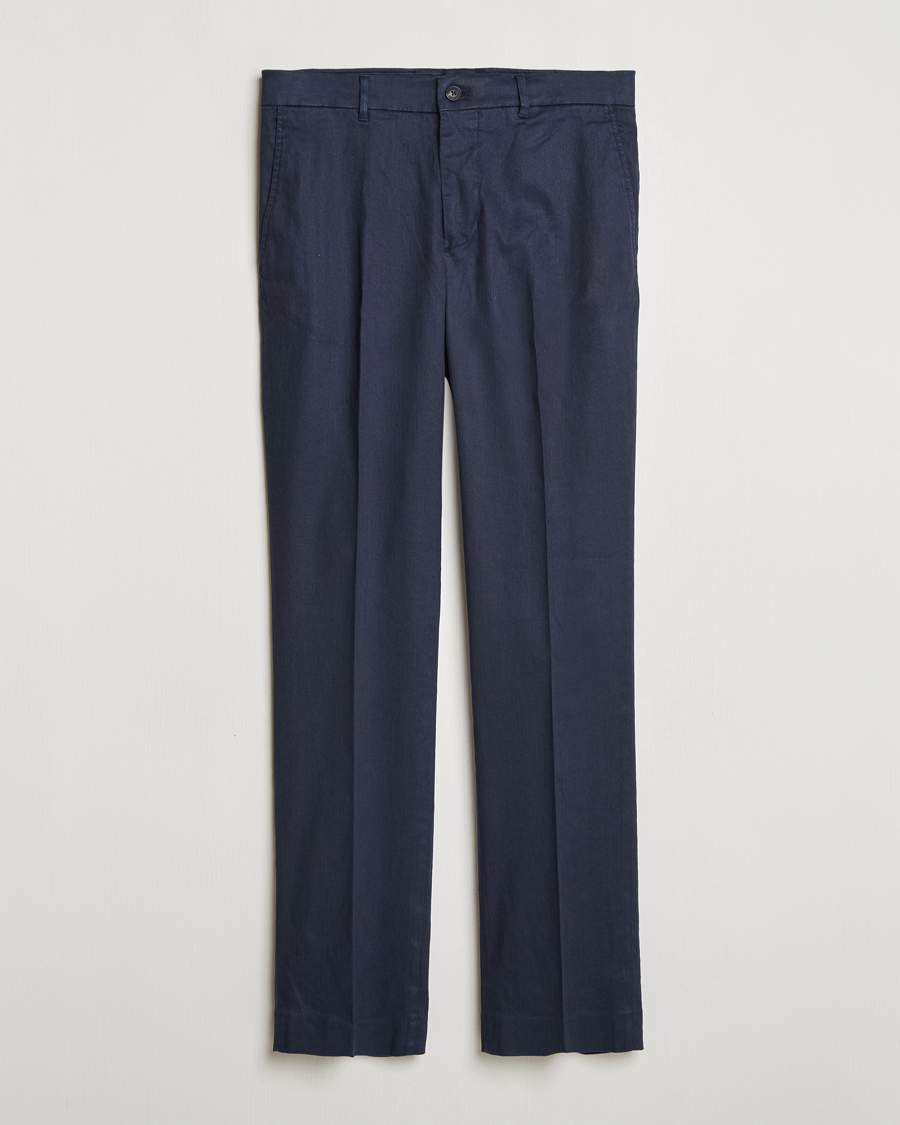 Heren | Broeken | J.Lindeberg | Lois Linen Stretch Pants Navy