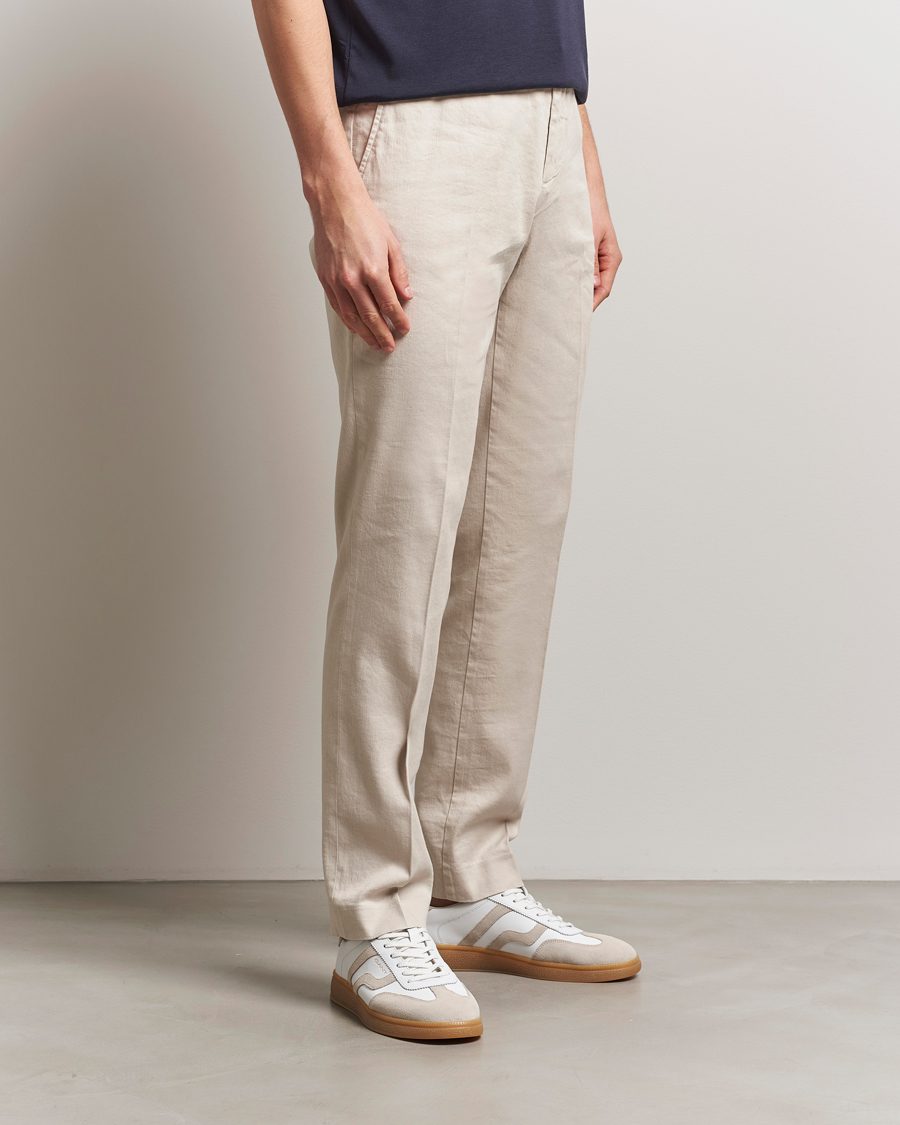 Heren | Broeken | J.Lindeberg | Lois Linen Stretch Pants Moonbeam