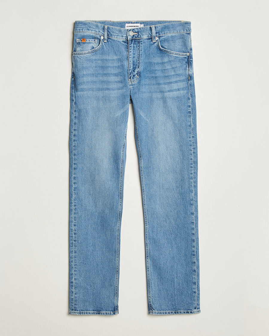 Heren | Jeans | J.Lindeberg | Jax Light Wash Slim Jeans Light Blue