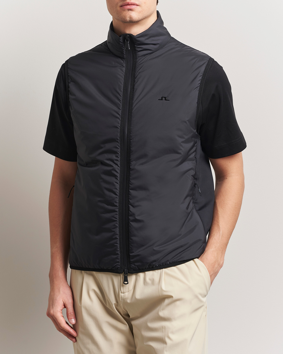 Homme | Pulls Et Tricots | J.Lindeberg | Dobber Hybrid Vest Black