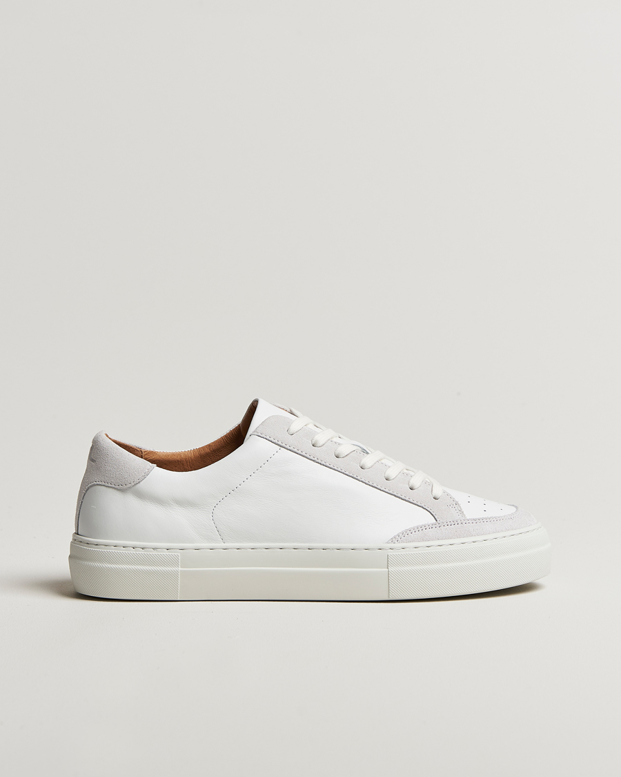 Homme | Baskets | J.Lindeberg | Art Signature Leather Sneaker White