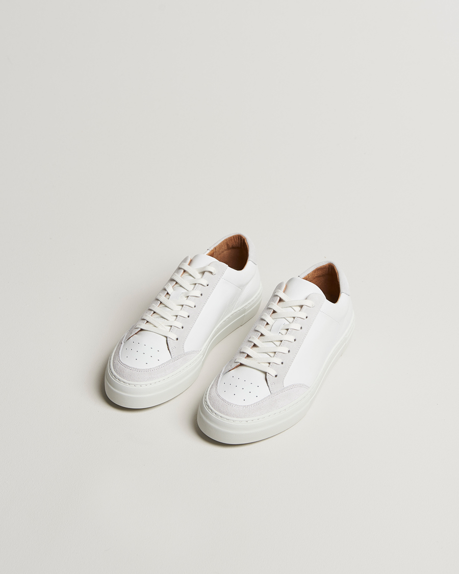 Homme | Baskets | J.Lindeberg | Art Signature Leather Sneaker White