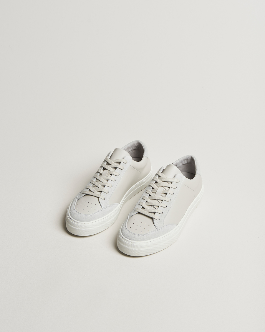 Heren | Sneakers | J.Lindeberg | Art Signature Leather Sneaker Light Grey
