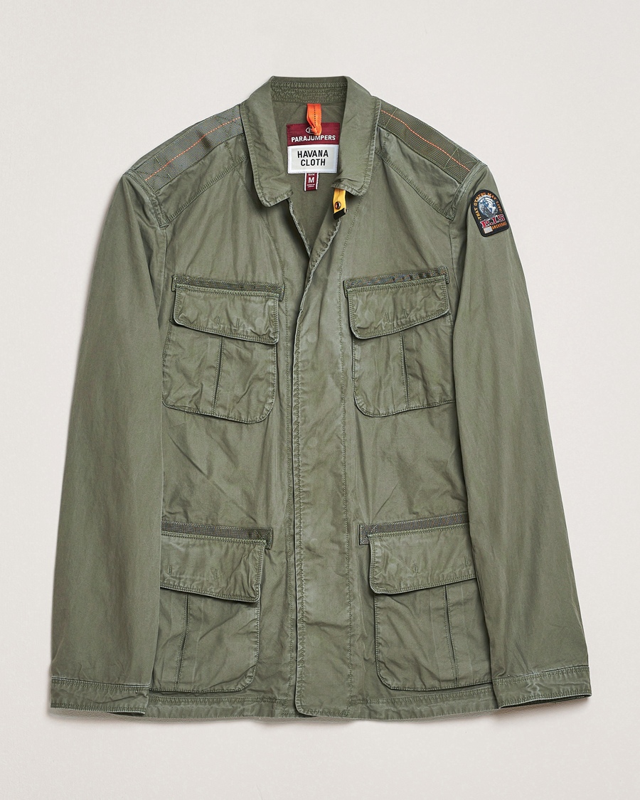 Heren | Jassen | Parajumpers | Oswin Havana Cloth Shirt Jacket Thyme Green