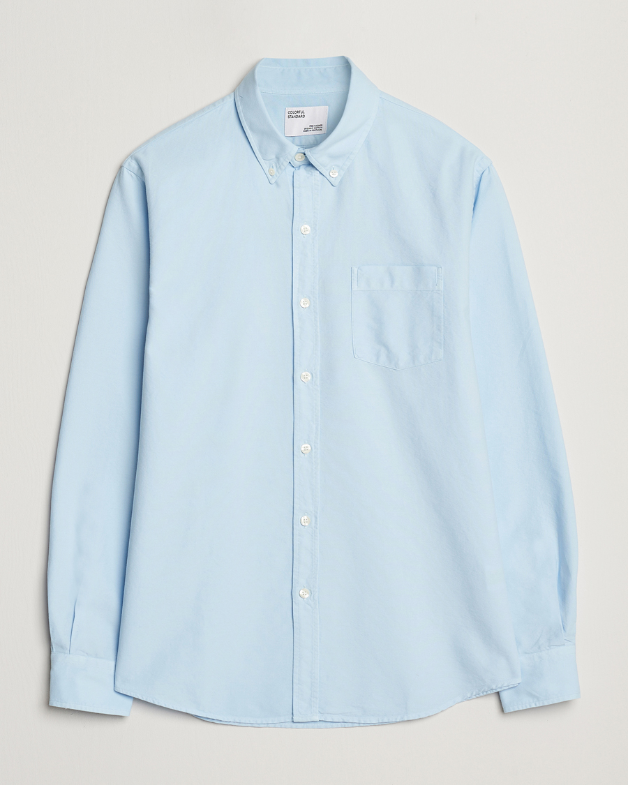 Heren | Overhemden | Colorful Standard | Classic Organic Oxford Button Down Shirt Polar Blue