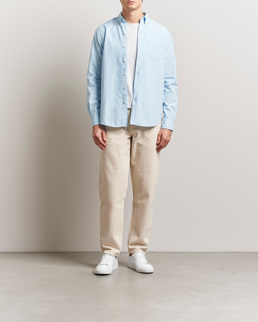 Heren | Overhemden | Colorful Standard | Classic Organic Oxford Button Down Shirt Polar Blue
