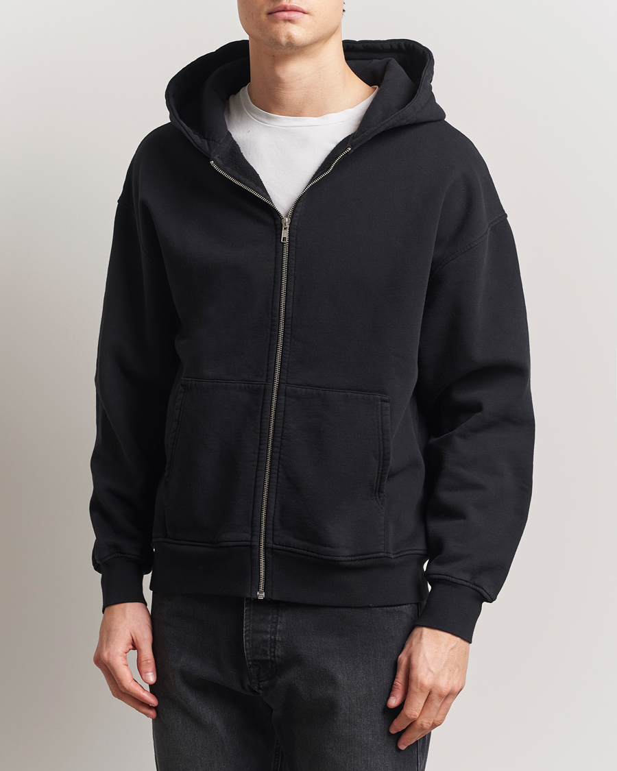 Homme | Pulls Et Tricots | Colorful Standard | Classic Organic Full Zip Hoodie Deep Black