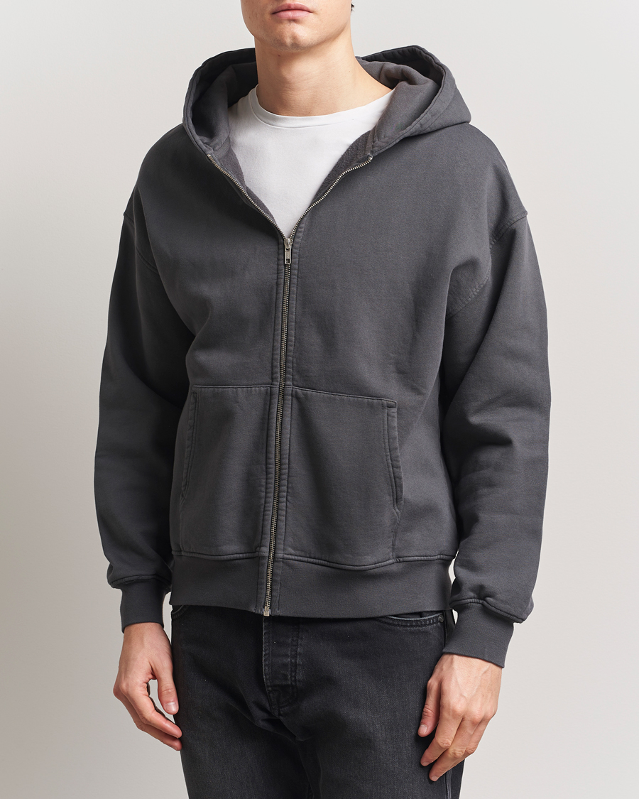 Homme | Pulls Et Tricots | Colorful Standard | Classic Organic Full Zip Hoodie Lava Grey