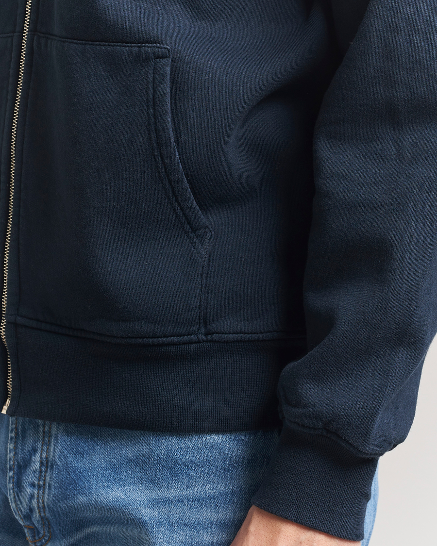 Heren | Truien | Colorful Standard | Classic Organic Full Zip Hoodie Navy Blue