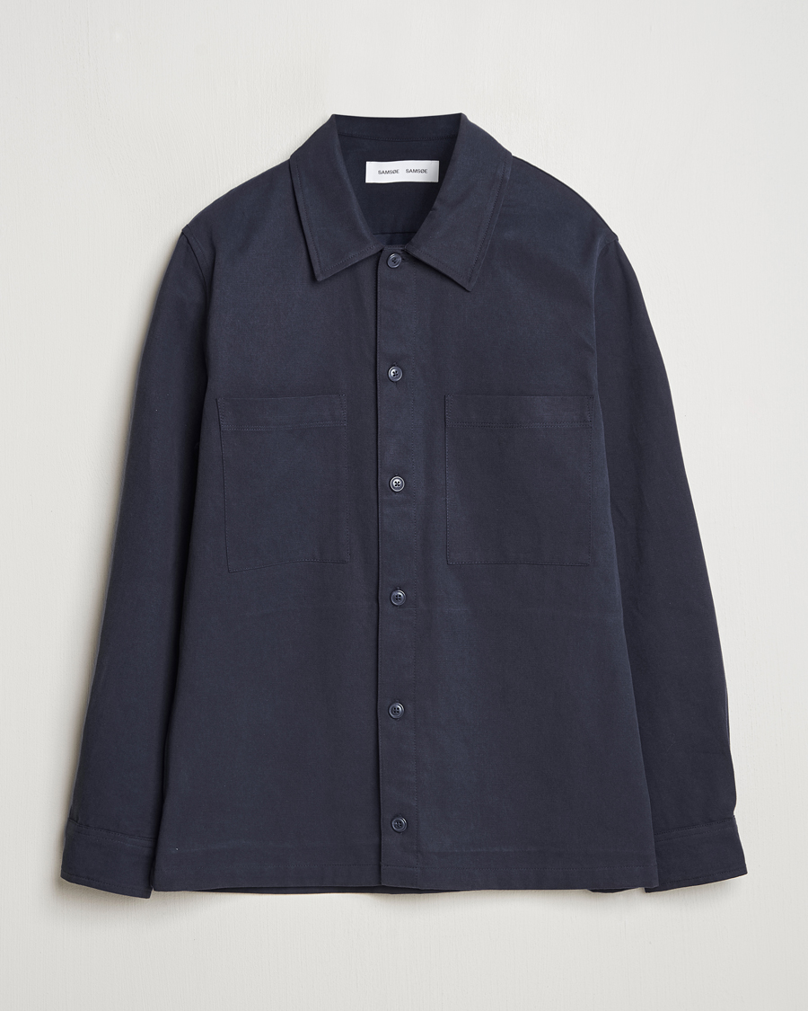 Heren | Overhemden | Samsøe Samsøe | Sataka Overshirt Salute Blue