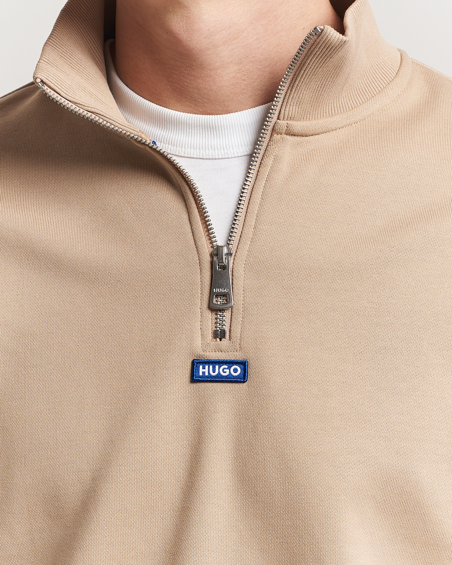Homme | Pulls Et Tricots | HUGO | Neeler Half Zip Sweatshirt Medium Beige