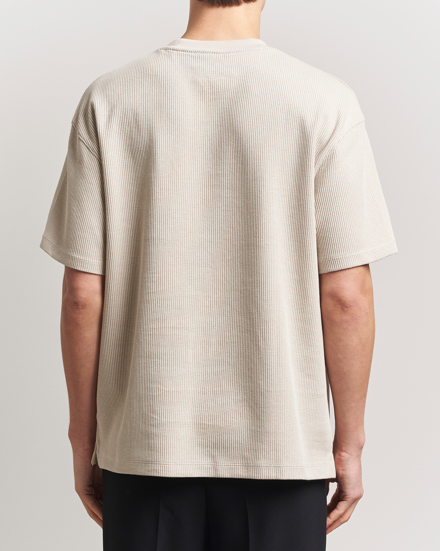Heren | T-shirts | HUGO | Waffle Crew Neck T-Shirt Open White