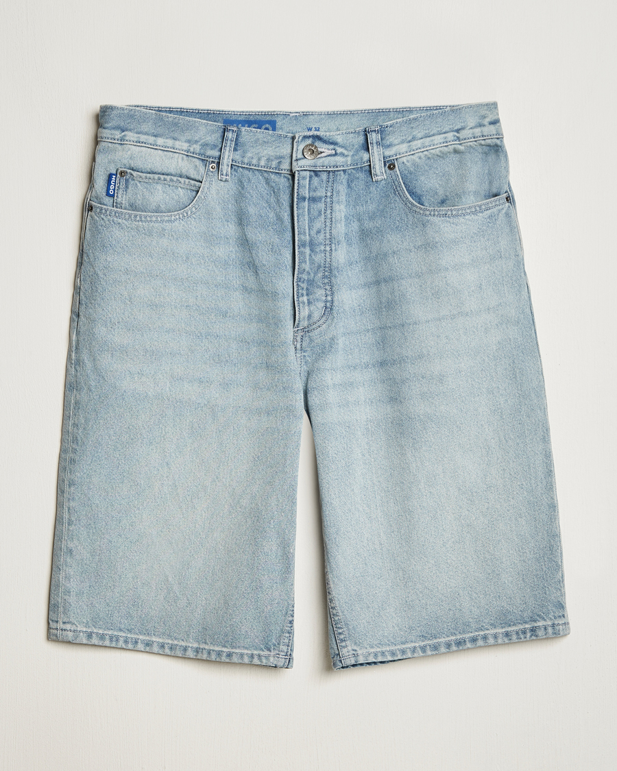 Heren | Korte broek | HUGO | Skate Denim Shorts Light Blue