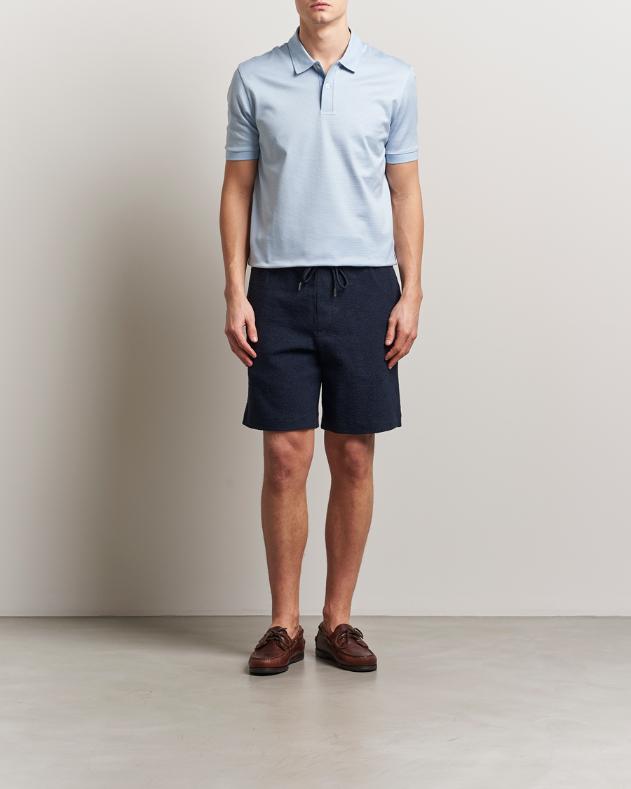 Heren | Korte broek | BOSS BLACK | Leoni Terry Sweatshorts Dark Blue