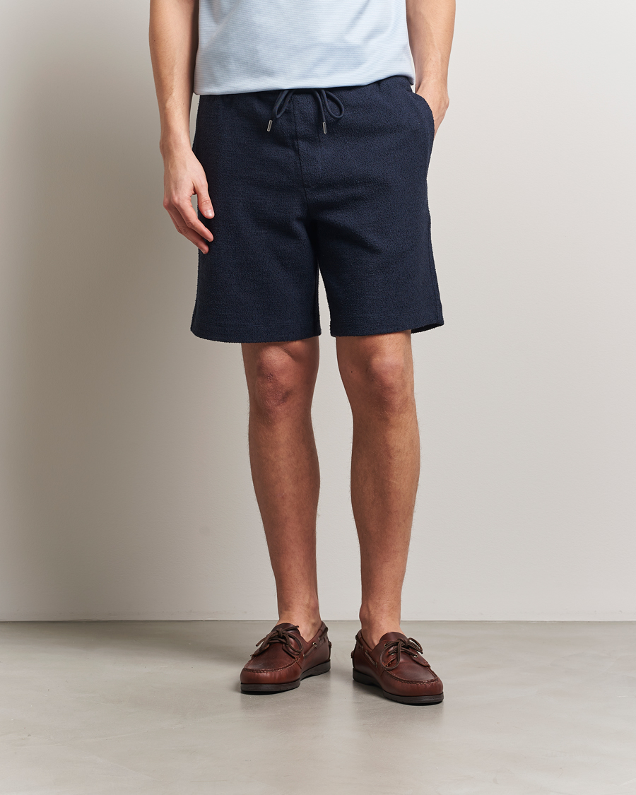 Heren | Korte broek | BOSS BLACK | Leoni Terry Sweatshorts Dark Blue