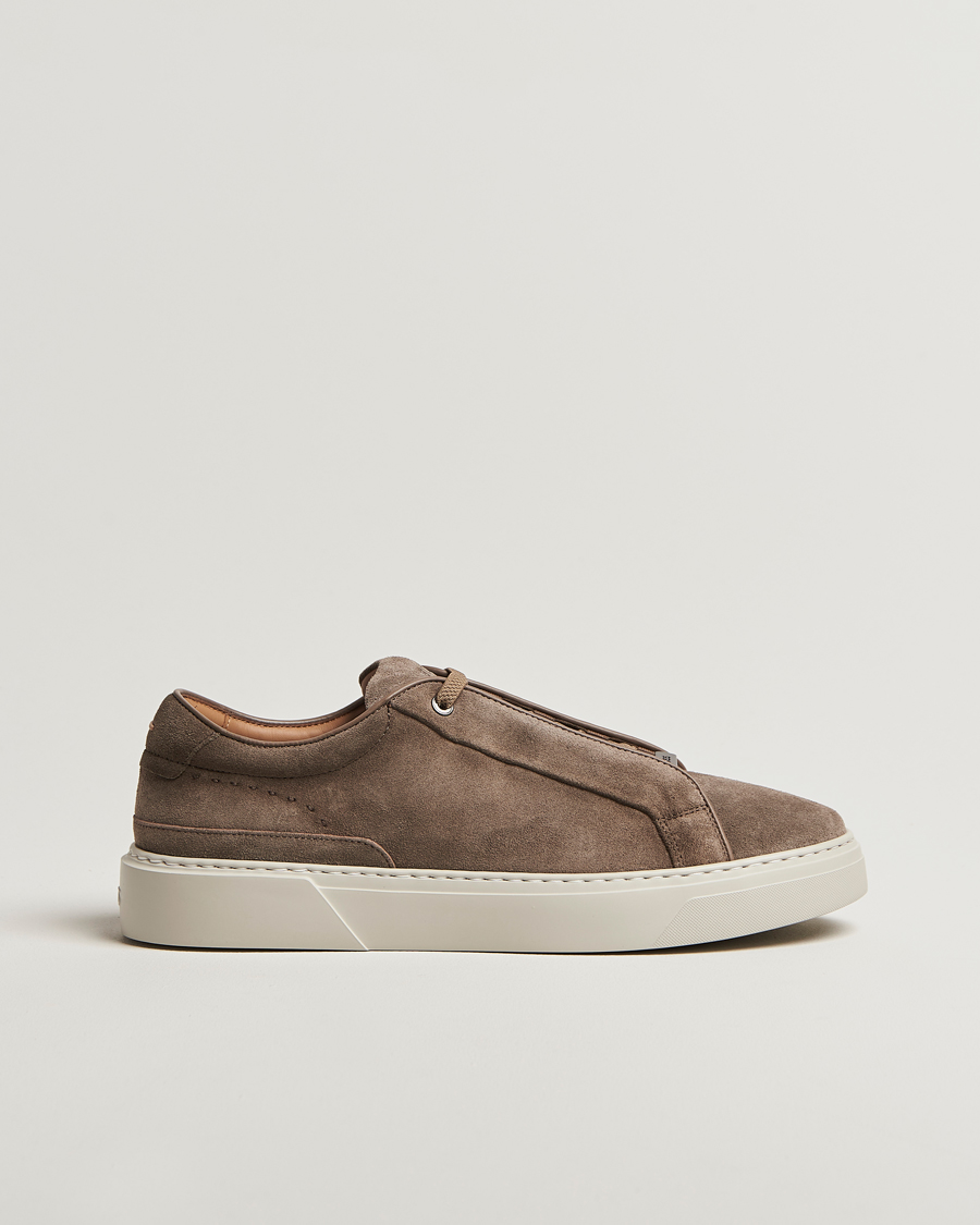 Homme | Baskets | BOSS CAMEL | Gary Suede Sneaker Dark Beige