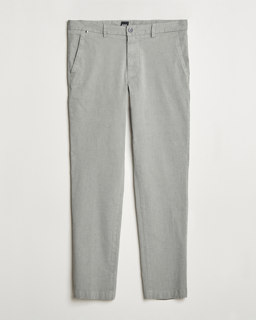 Heren | Broeken | BOSS BLACK | Kaiton Structured Cotton Pants Open White