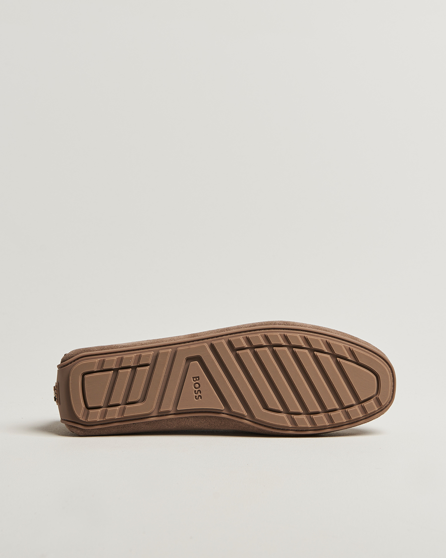 Homme | Loafers | BOSS BLACK | Noel Suede Moccasin Medium Beige