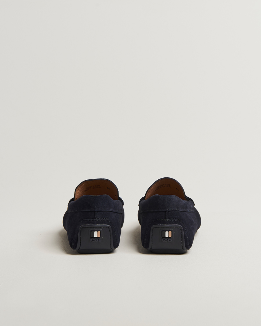 Heren | Instappers | BOSS BLACK | Noel Suede Moccasin Dark Blue