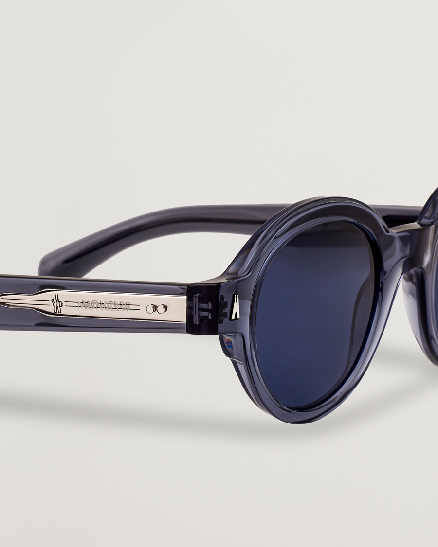 Homme | Lunettes De Soleil | Moncler Lunettes | Rondosa Sunglasses Shiny Blue
