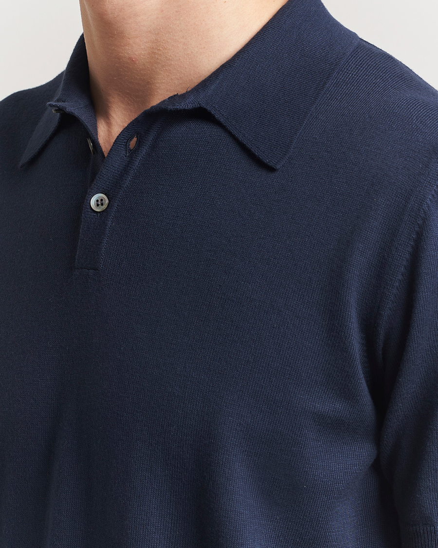 Heren | Polo's | Morgano | Supersoft Egyptian Cotton Polo Navy