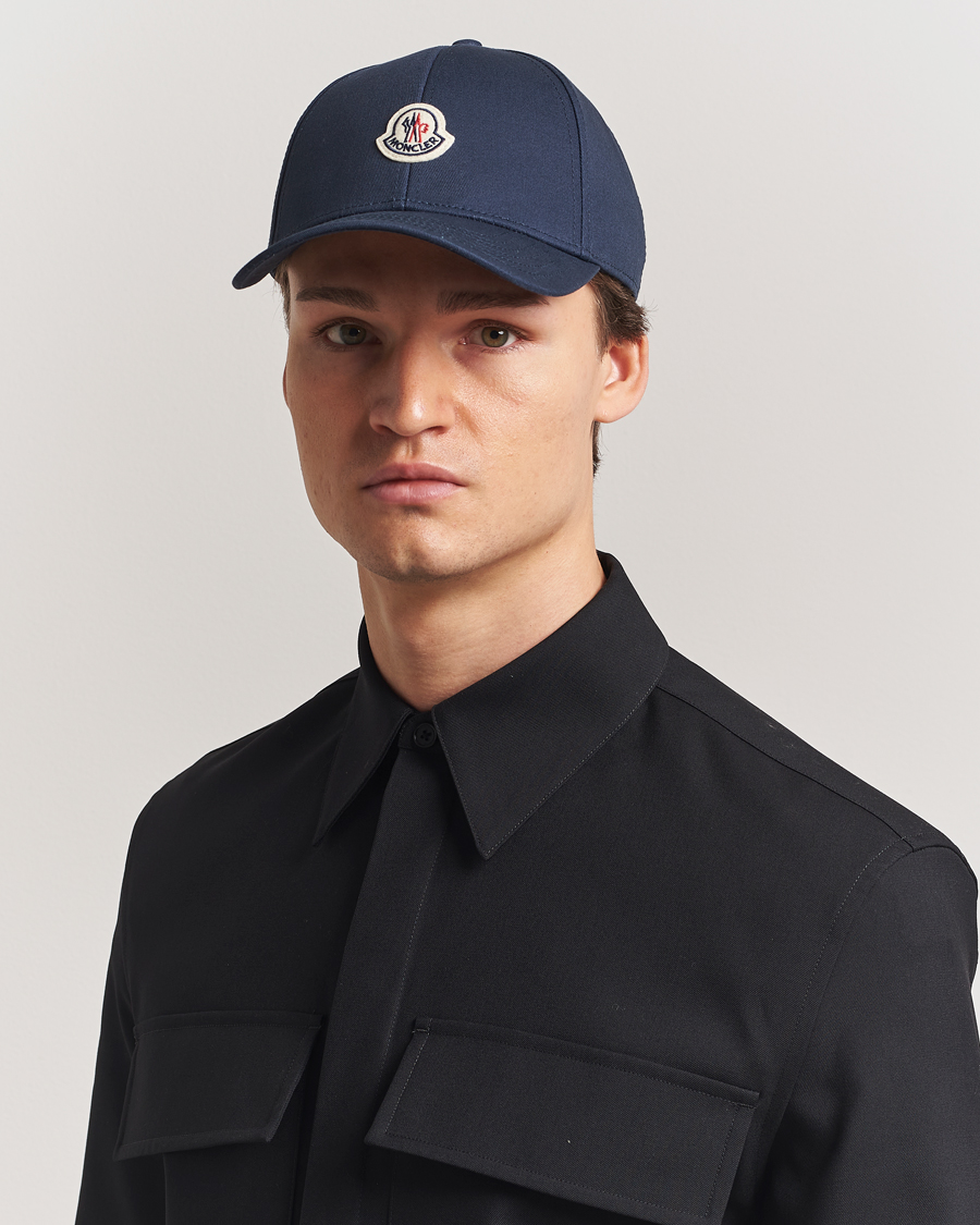 Homme | Bobs Et Casquettes | Moncler | Logo Baseball Cap Navy