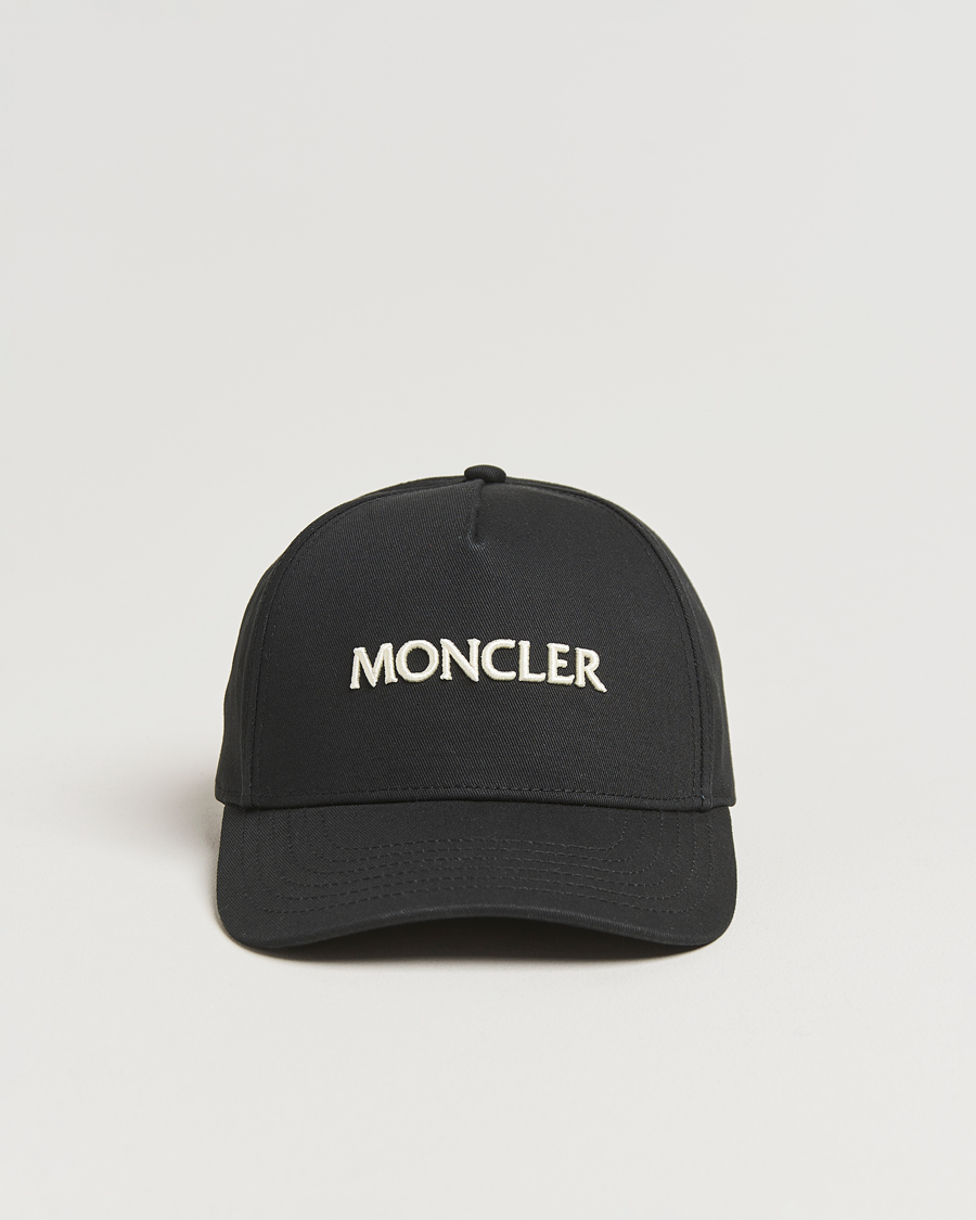 Heren | Hoeden en petten | Moncler | Lettering Logo Baseball Cap Black