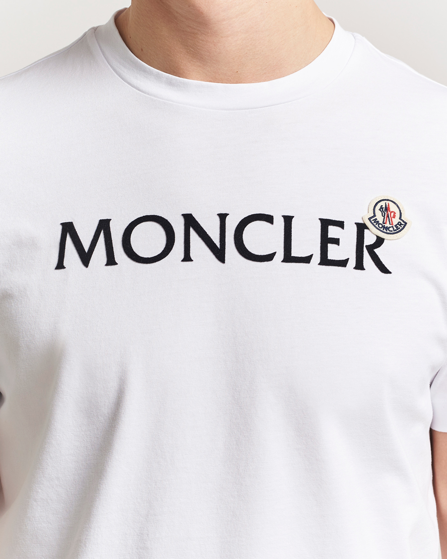 Heren | T-shirts | Moncler | Lettering Logo T-Shirt White