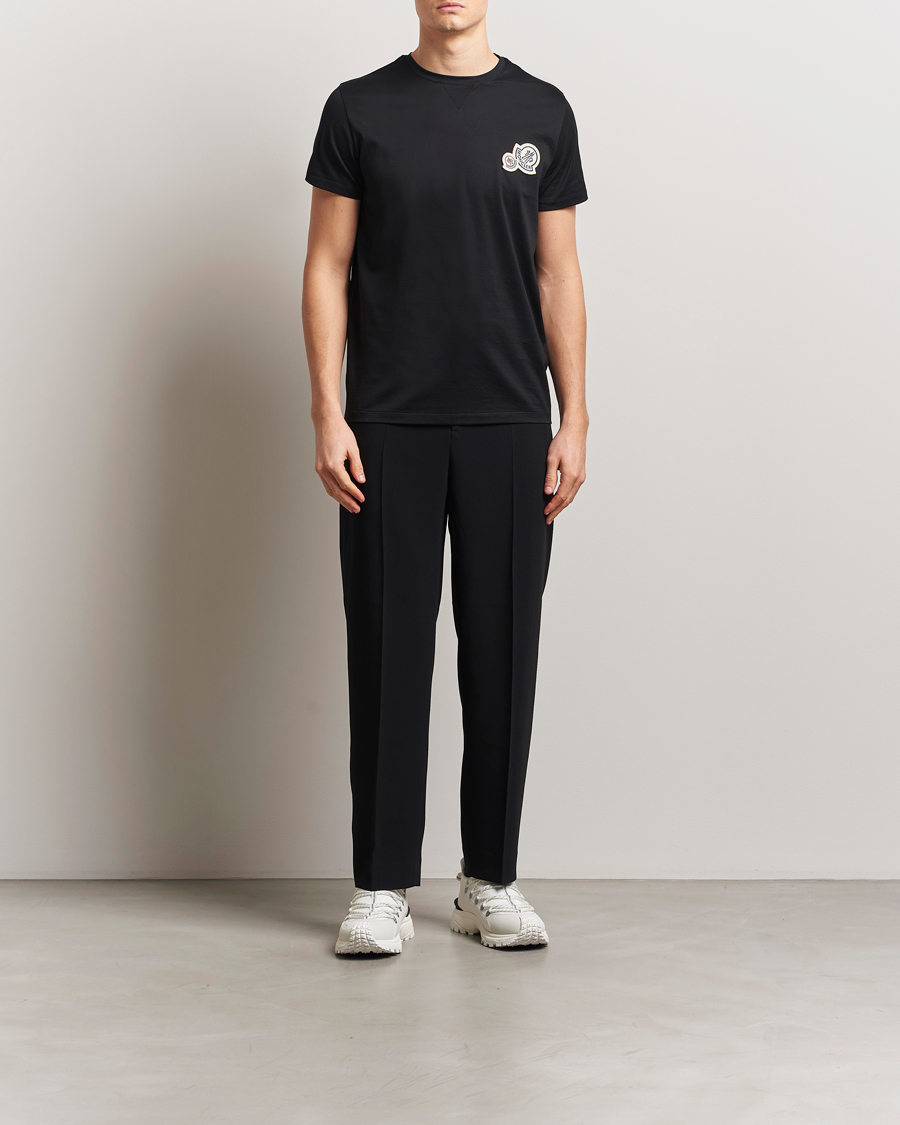 Heren | T-shirts | Moncler | Double Logo T-Shirt Black